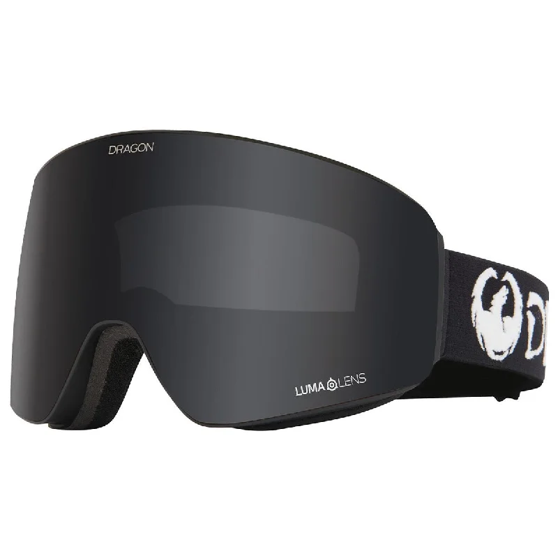 Dragon DR PXV Snowboard Goggles - Classic Black/Dark Smoke/Light Rose