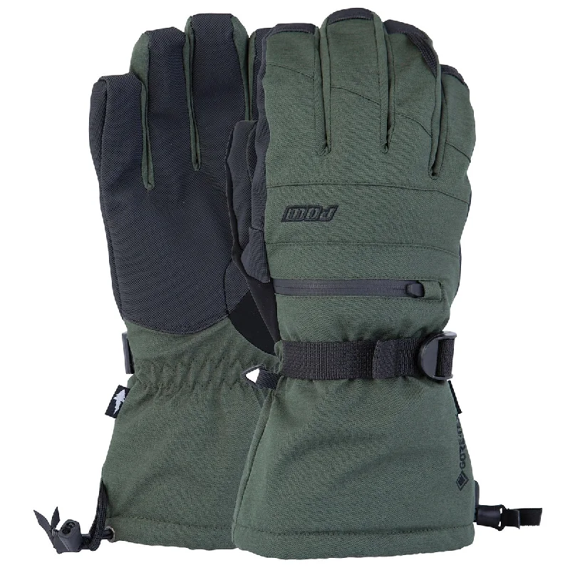 POW Wayback GTX Long Glove Warm Snowboard Gloves - Kombu Green