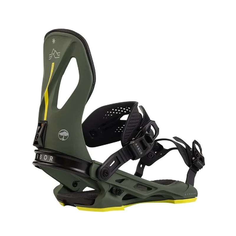 Arbor 2025 Pat Moore Cypress Snowboard Bindings - Green / Black