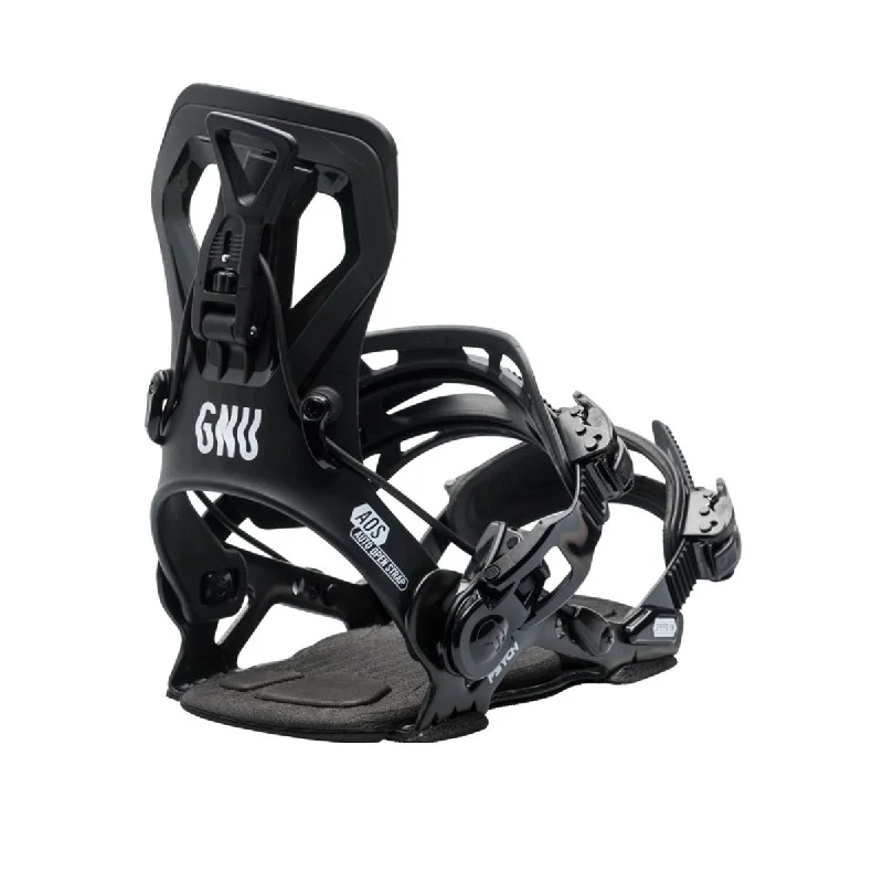 GNU 2024 Psych Snowboard Bindings - Black