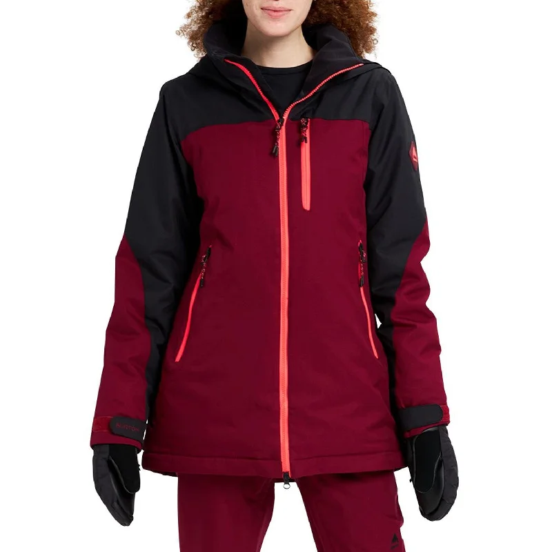 Burton Lelah Womens Jacket Black / Mulled Berry