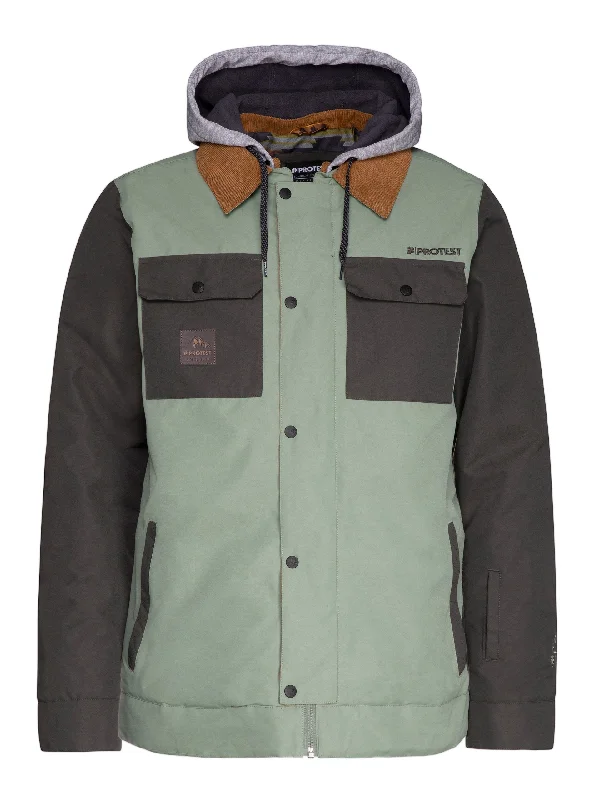 Protest Austin Jacket Mens Green Spray